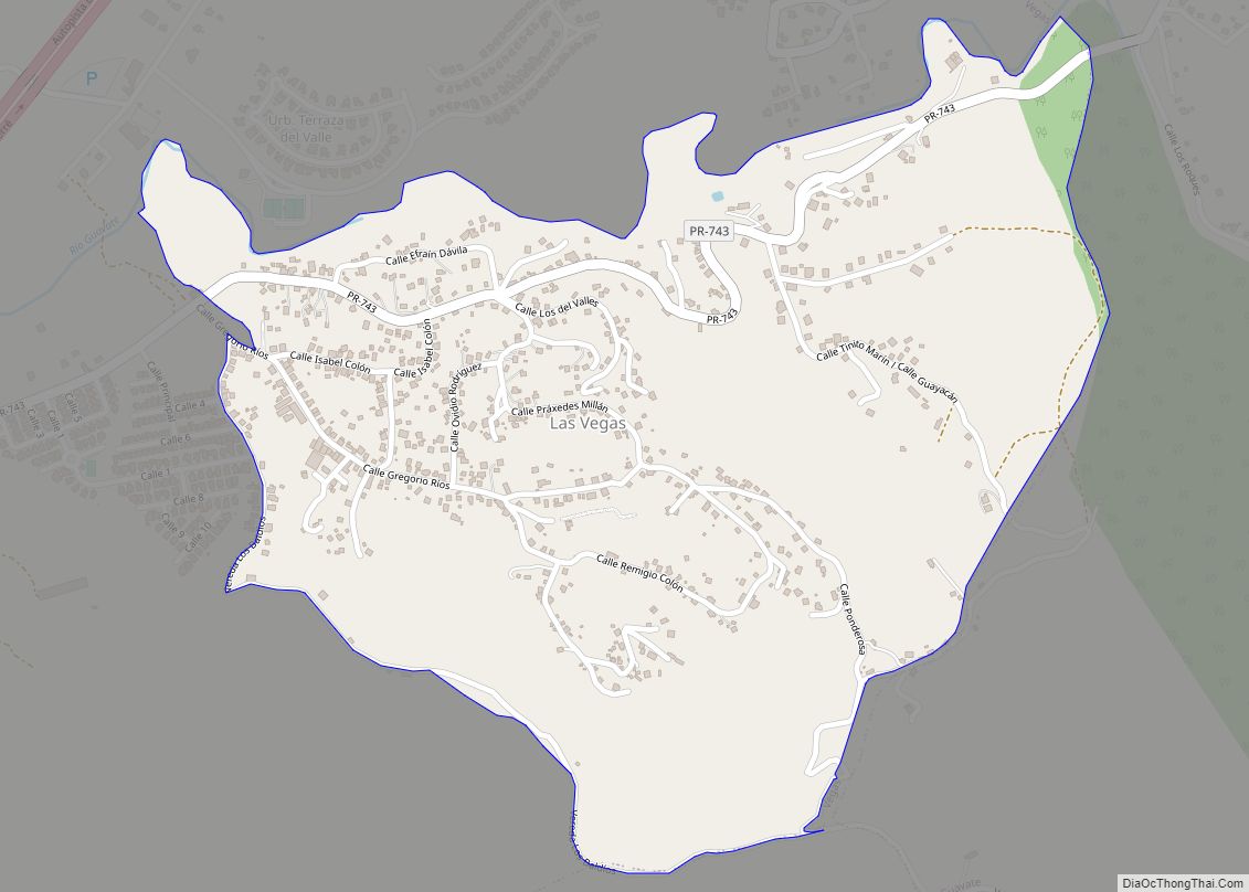 Map of G. L. García comunidad