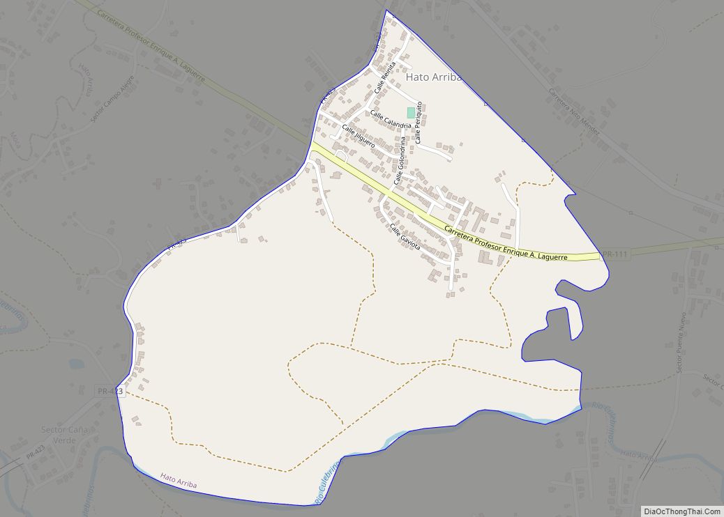 Map of Hato Arriba comunidad