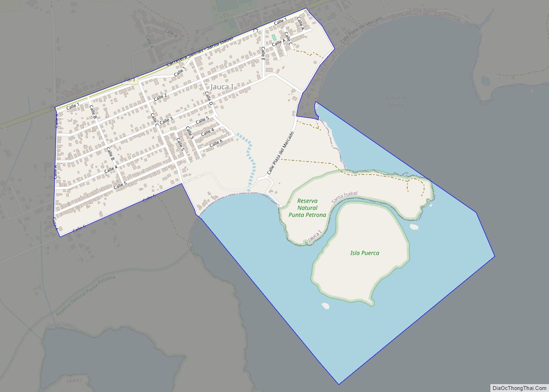 Map of Jauca comunidad
