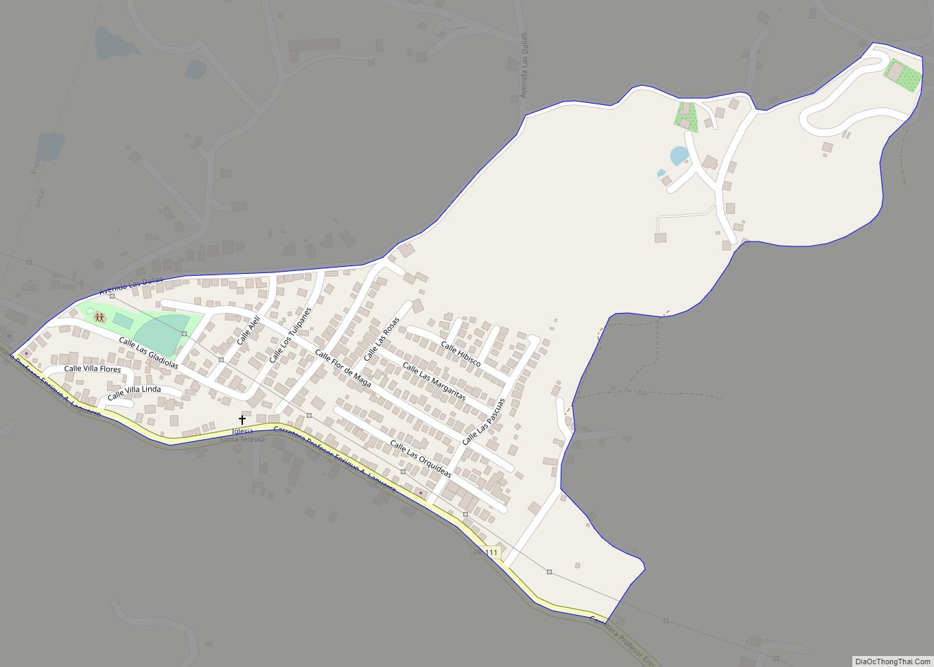 Map of Juncal comunidad