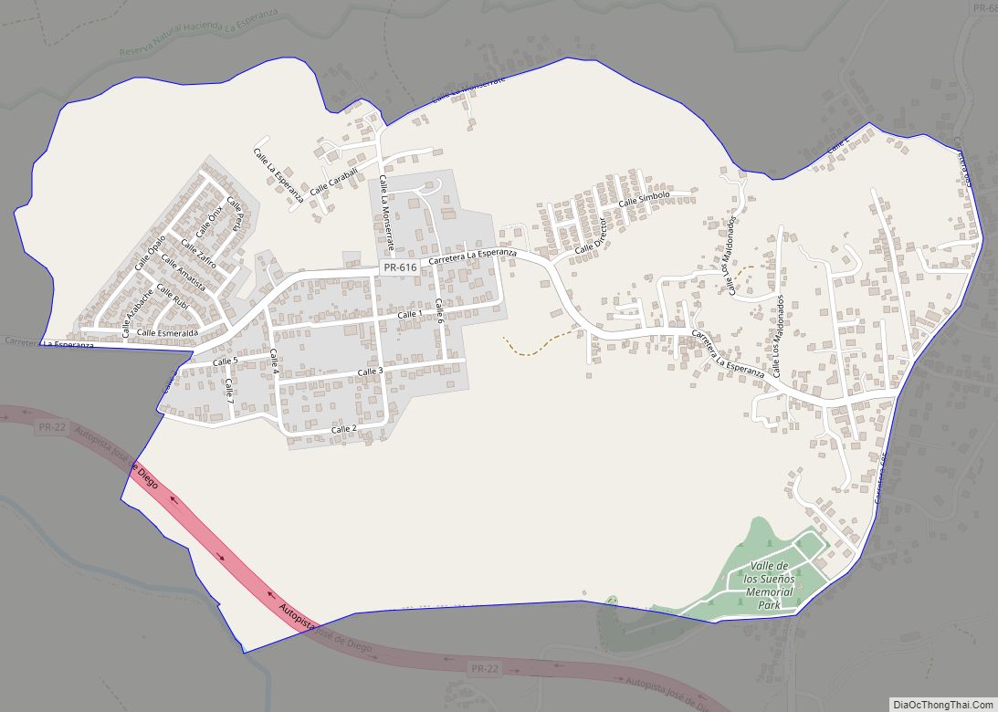 Map of La Luisa comunidad