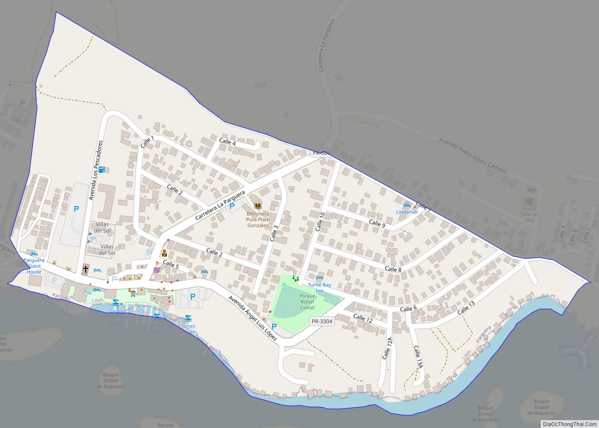 Map of La Parguera comunidad