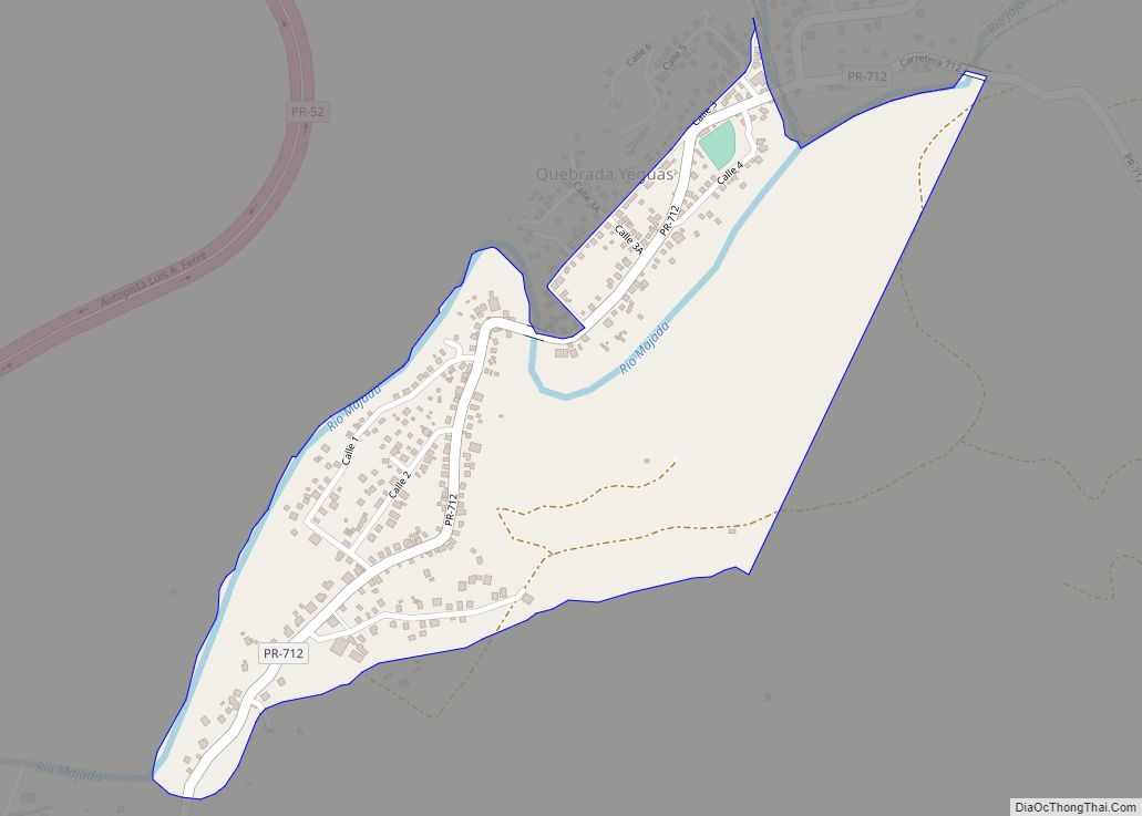 Map of La Plena comunidad