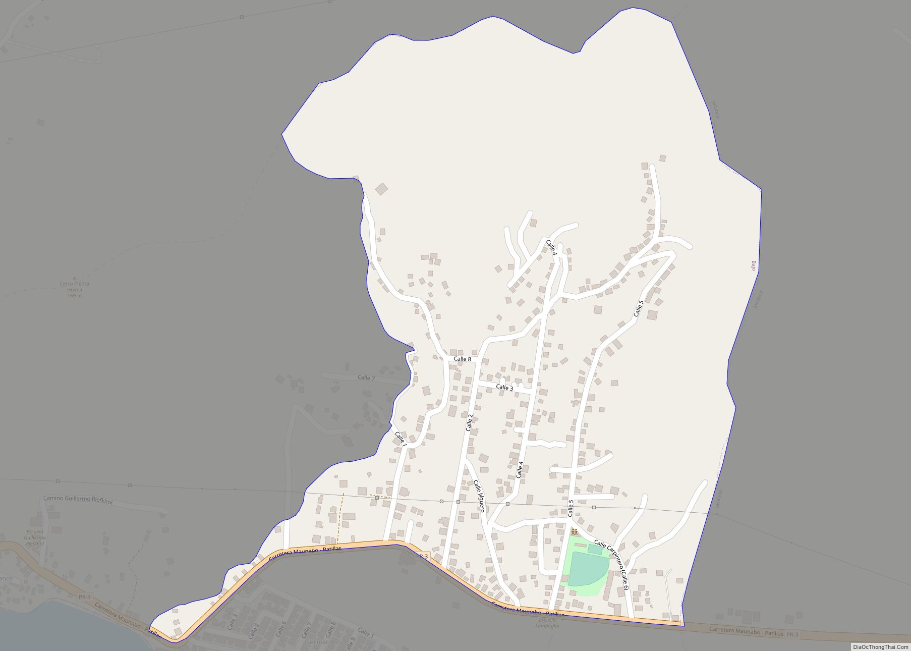 Map of Lamboglia comunidad