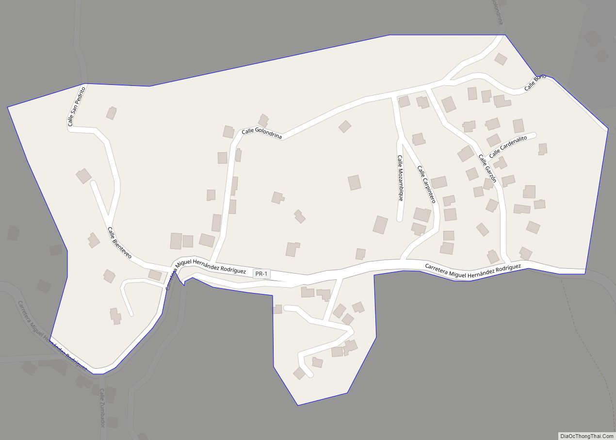 Map of Los Panes comunidad