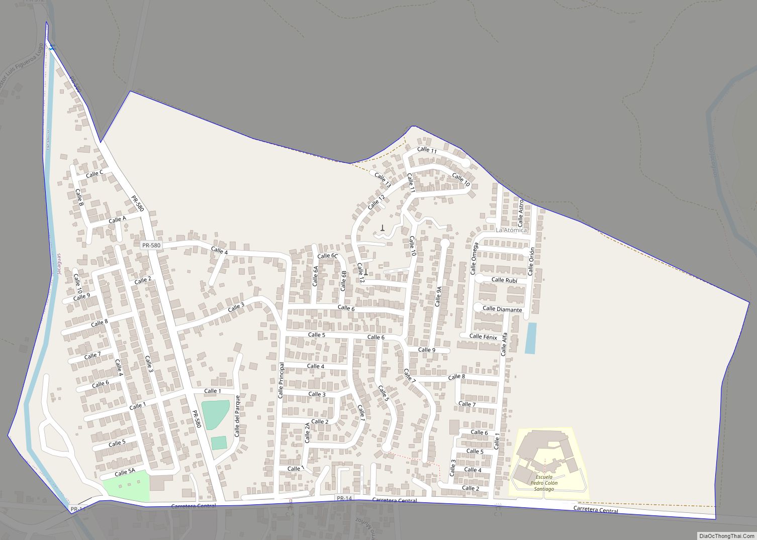 Map of Luis Lloréns Torres comunidad