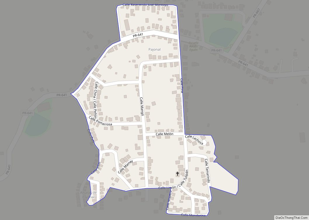 Map of Pajonal comunidad
