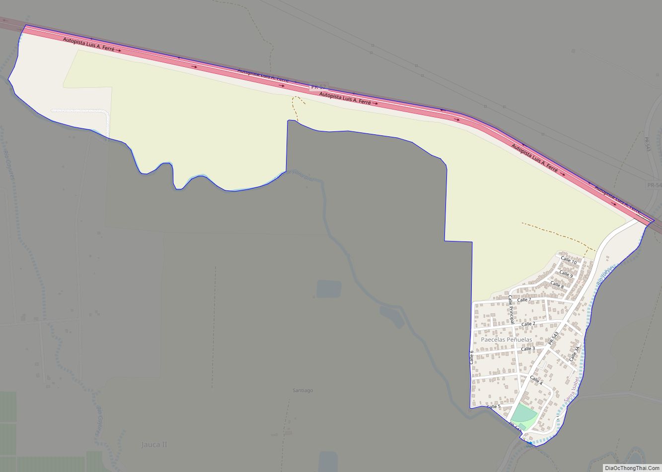Map of Parcelas Peñuelas comunidad
