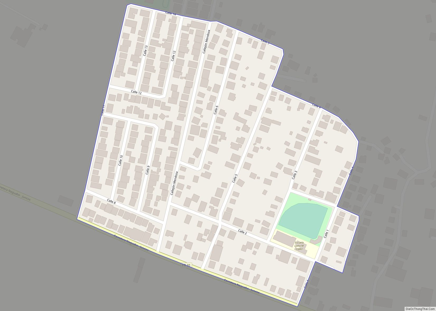 Map of Peña Pobre comunidad