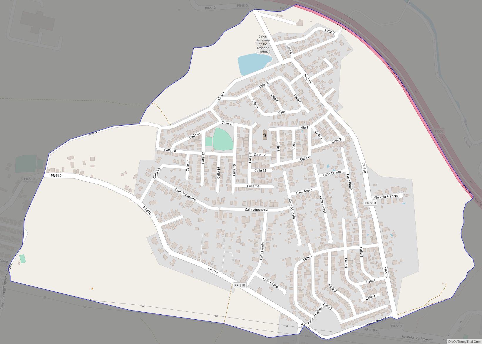 Map of Piedra Aguza comunidad