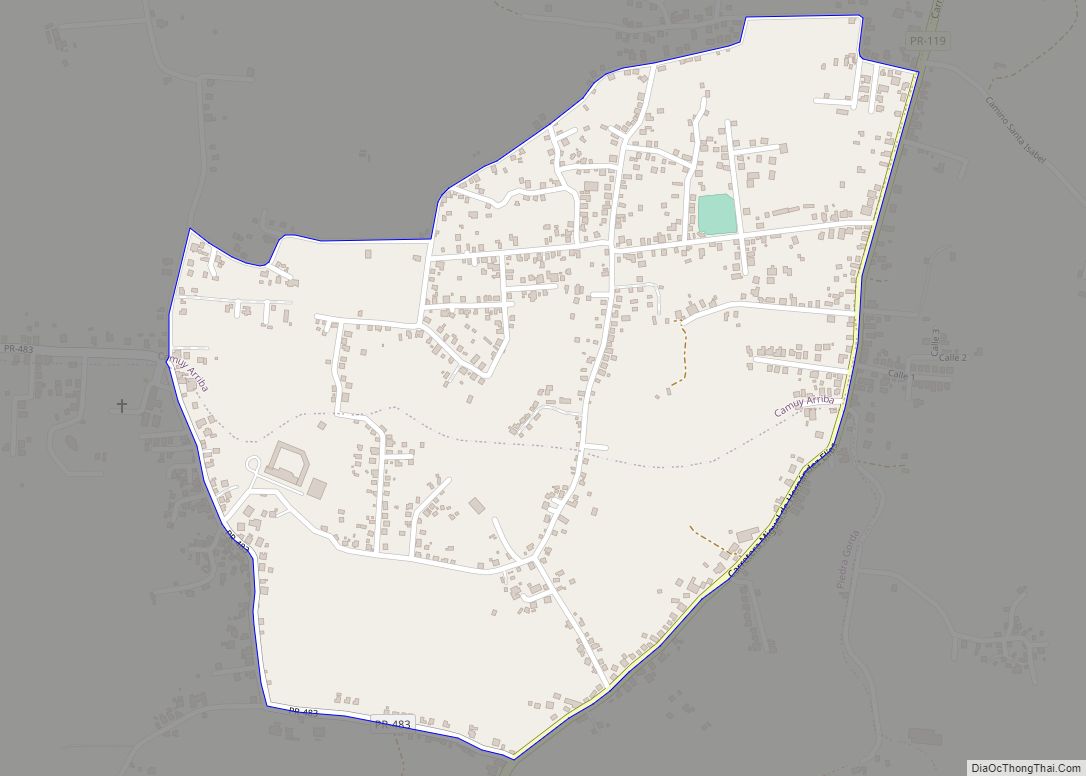 Map of Piedra Gorda comunidad