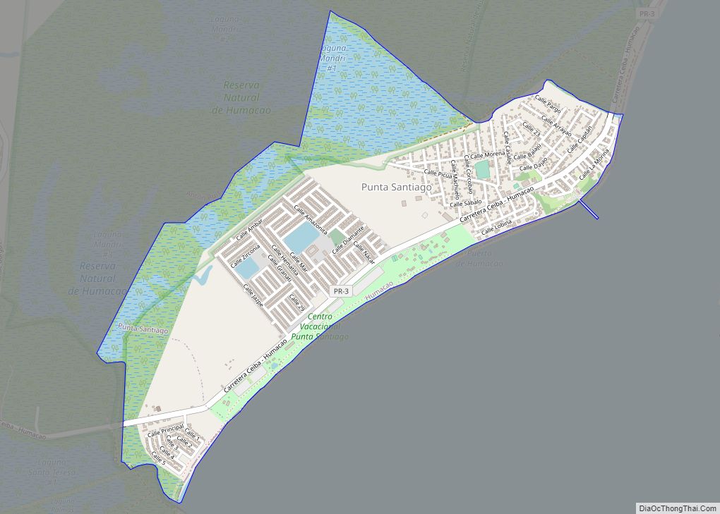 Map of Punta Santiago comunidad