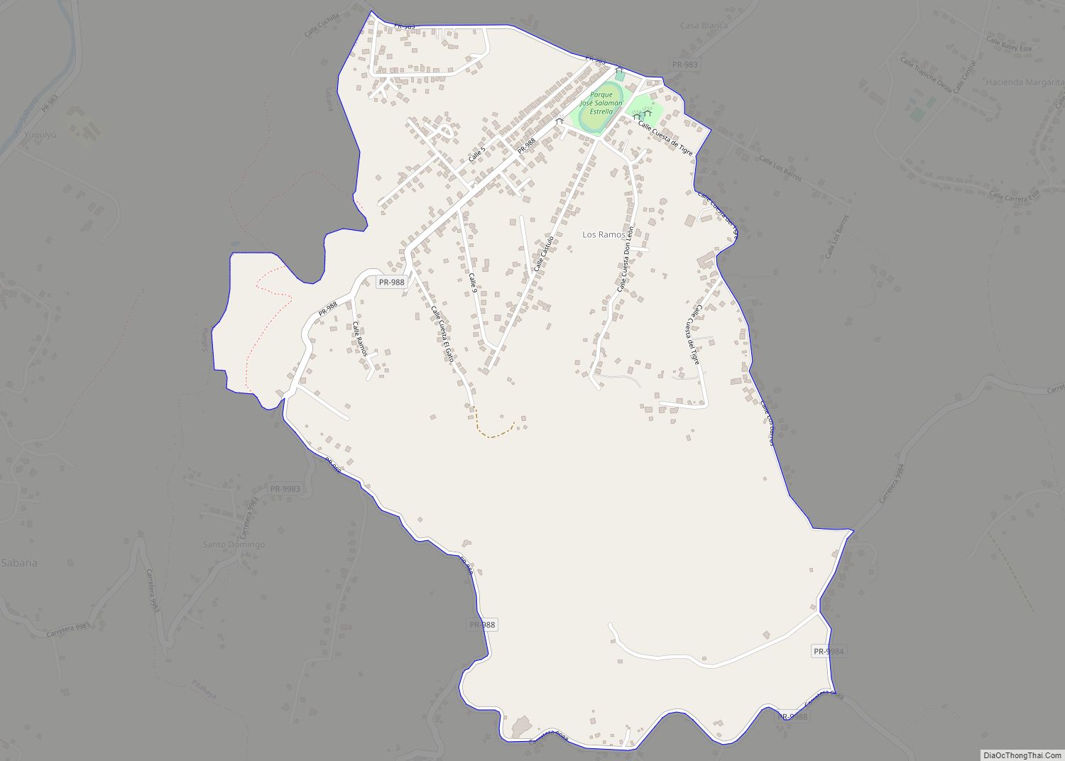 Map of Ramos comunidad