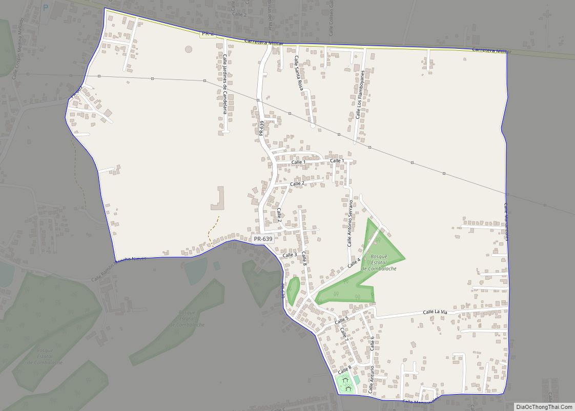 Map of Sabana Hoyos comunidad