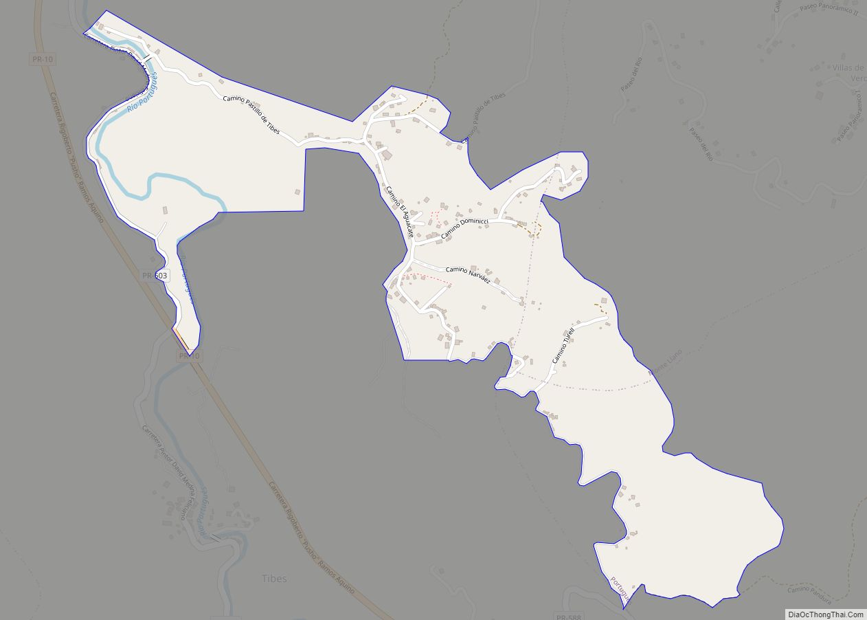Map of Tibes comunidad