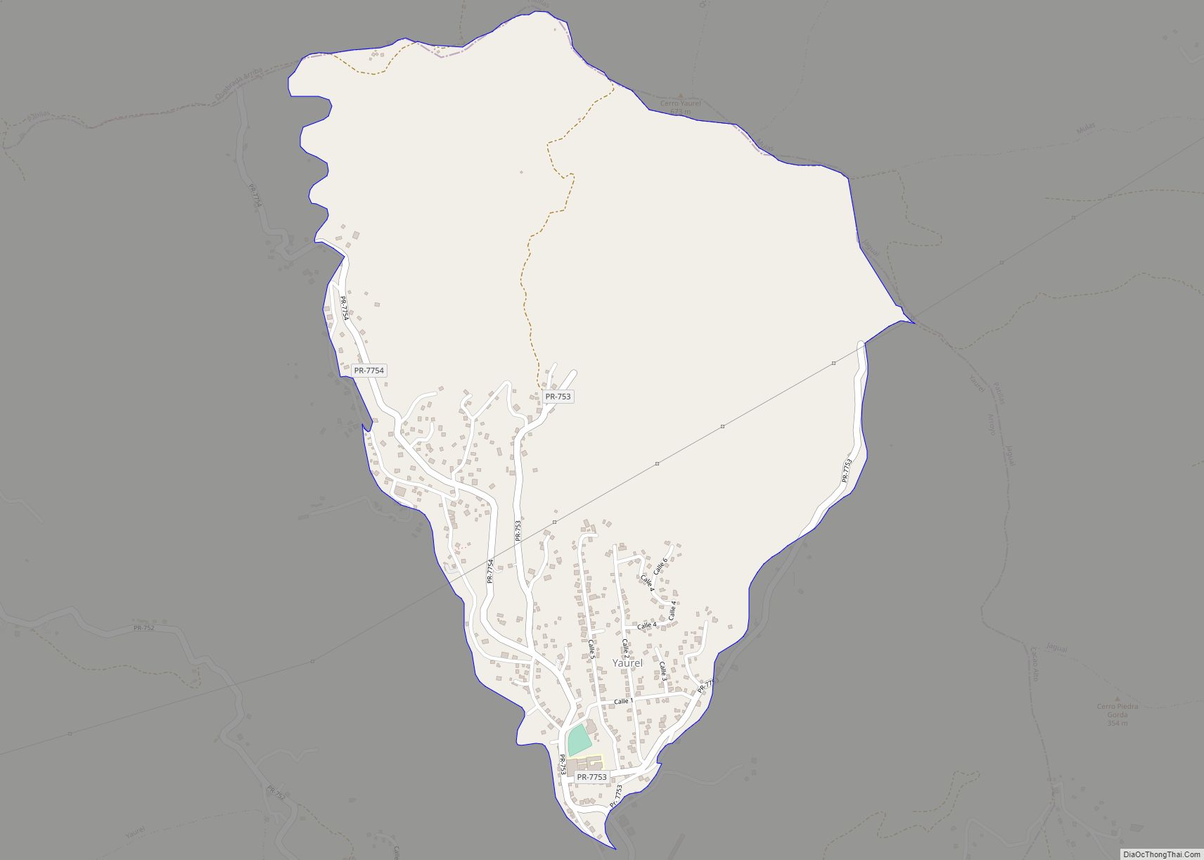 Map of Yaurel comunidad