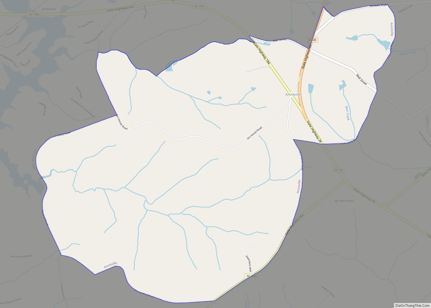 Map of Antreville CDP