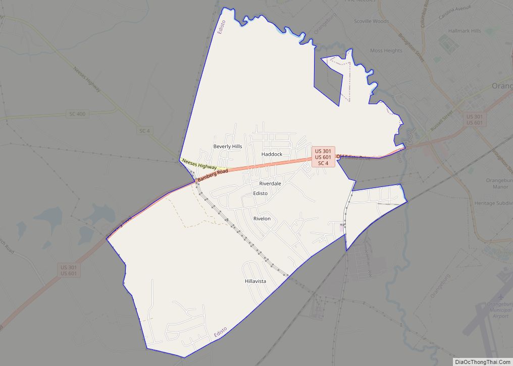 Map of Edisto CDP
