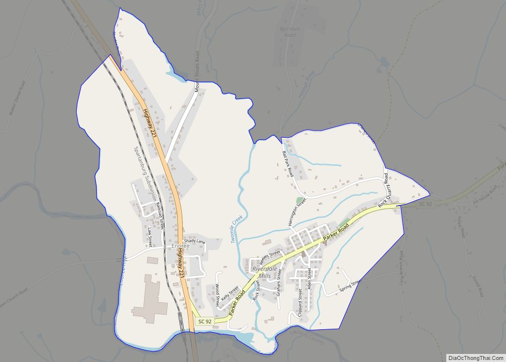 Map of Enoree CDP