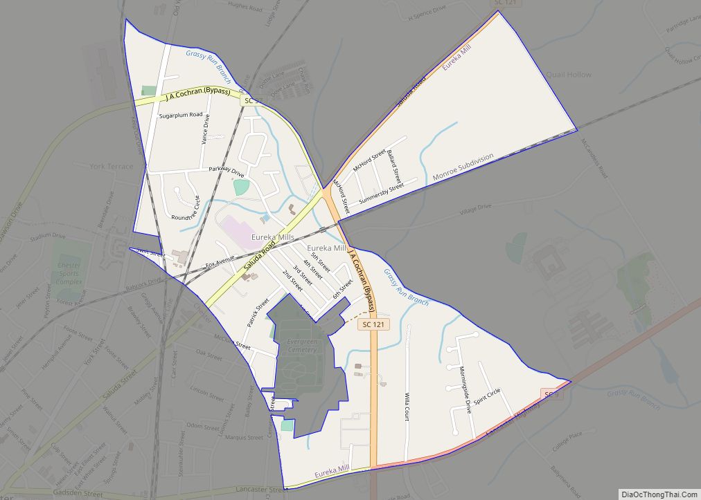 Map of Eureka Mill CDP