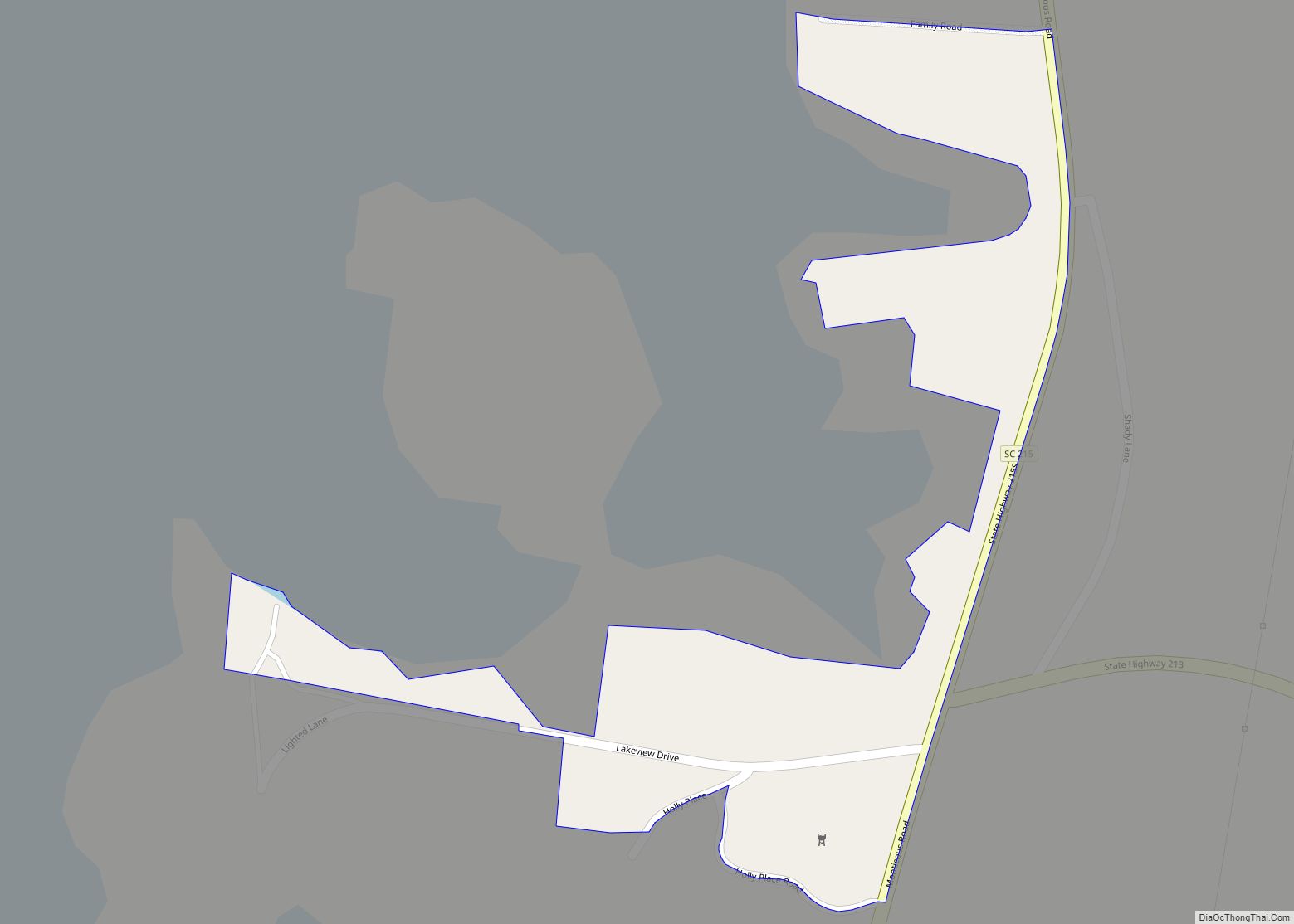 Map of Jenkinsville town