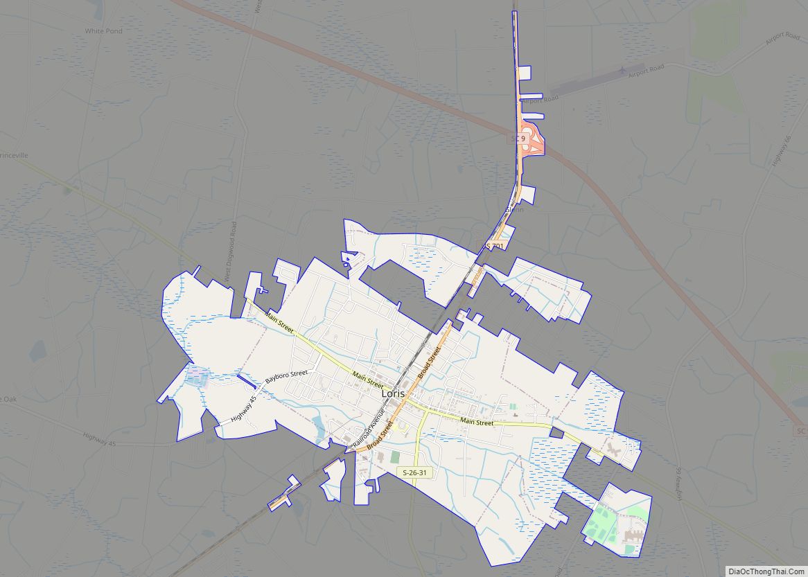 Map of Loris city