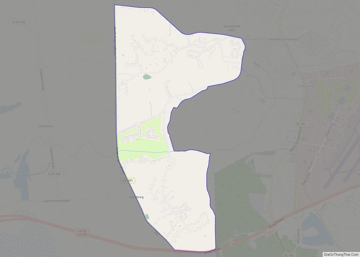 Map of Stateburg CDP