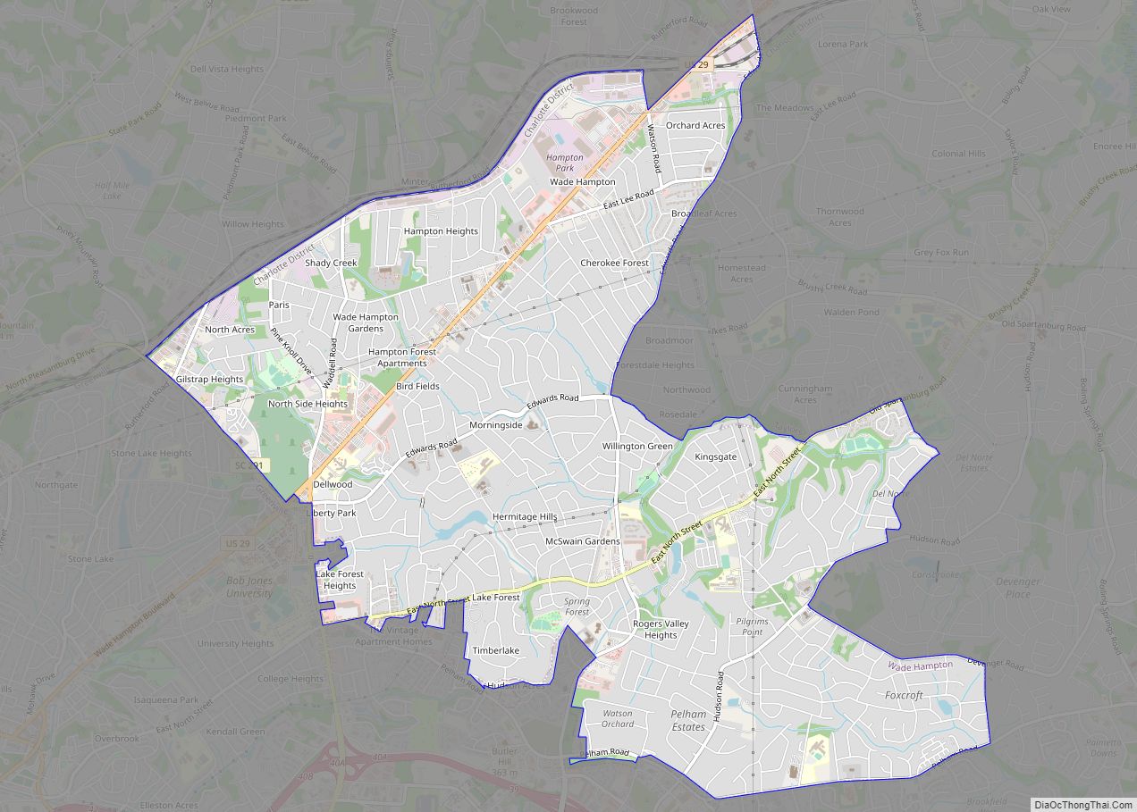 Map of Wade Hampton CDP