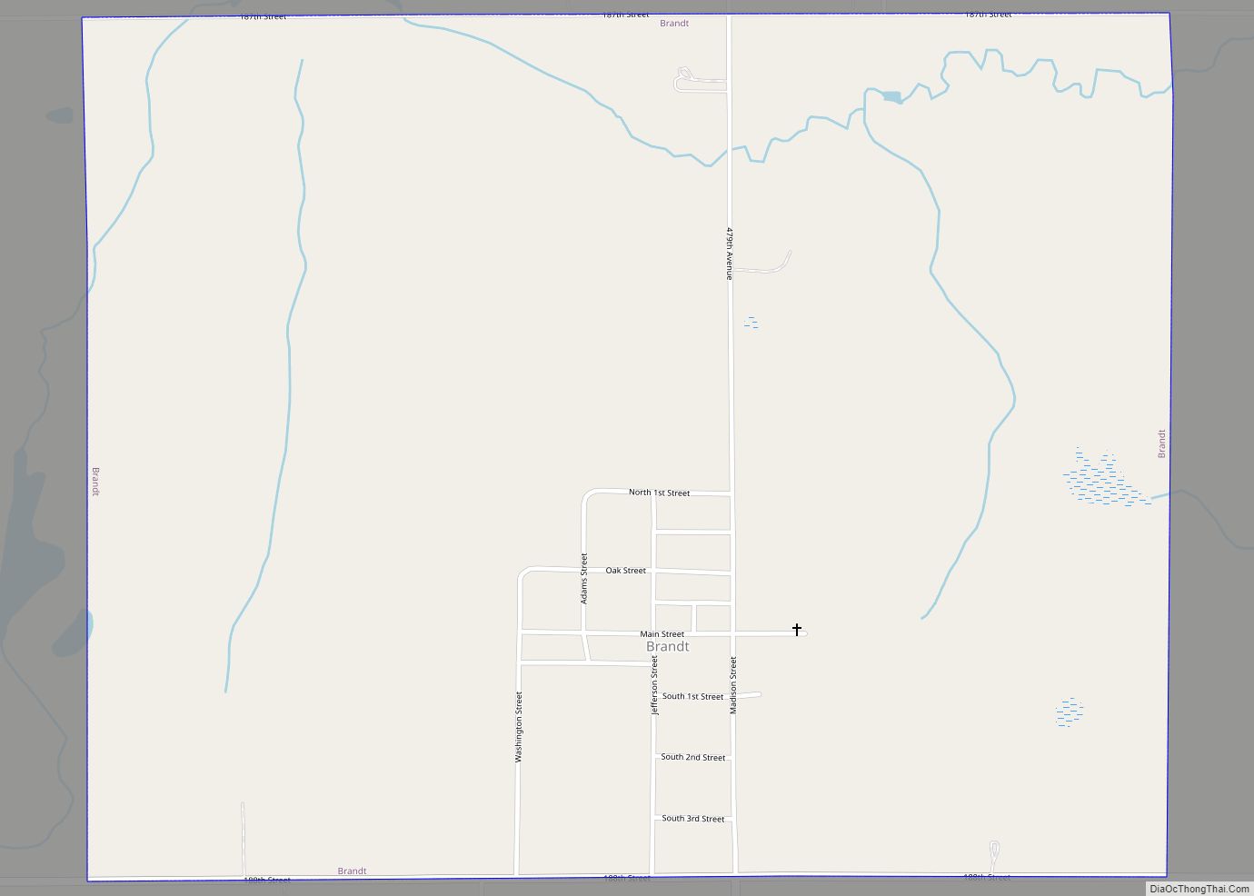 Map of Brandt town