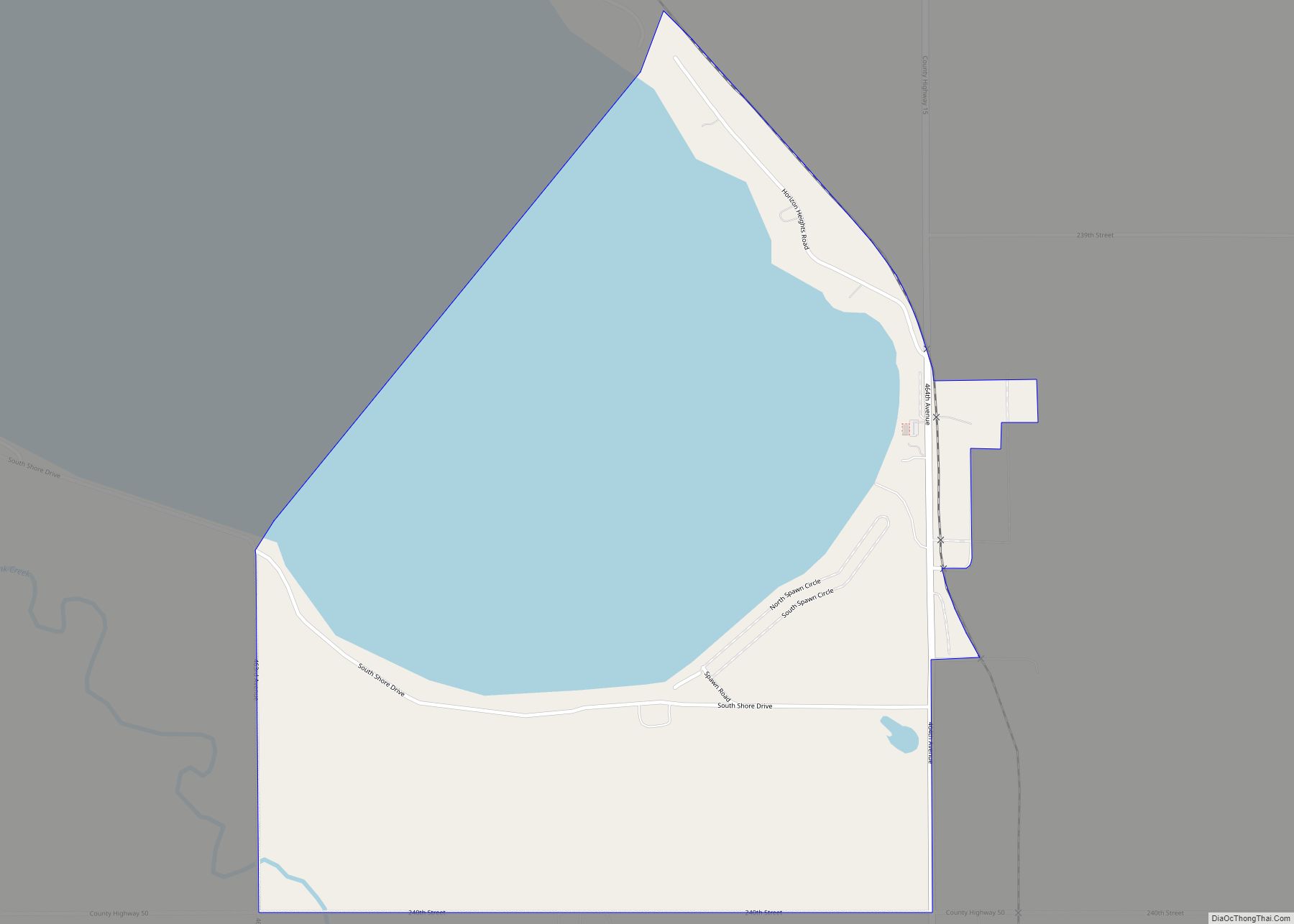 Map of Brant Lake South CDP