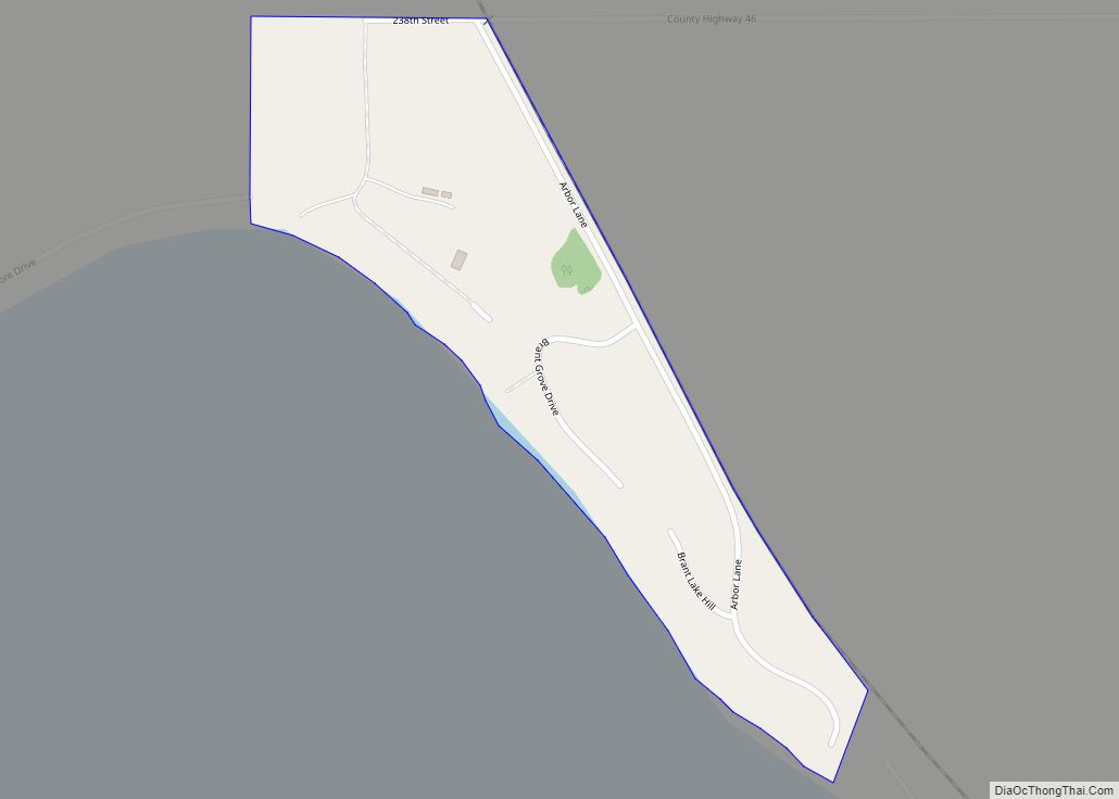 Map of Brant Lake city