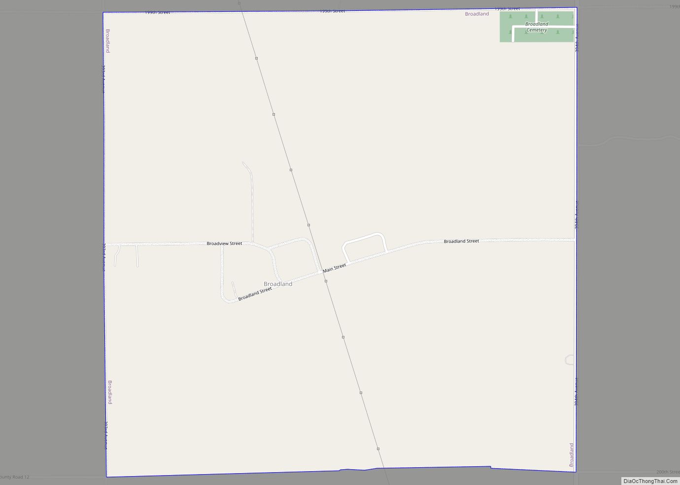 Map of Broadland town