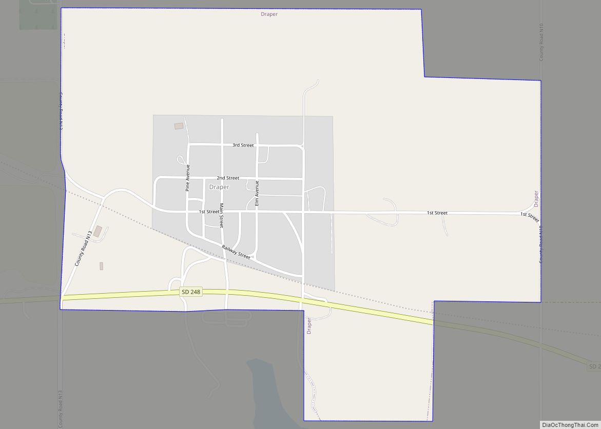 Map of Draper town