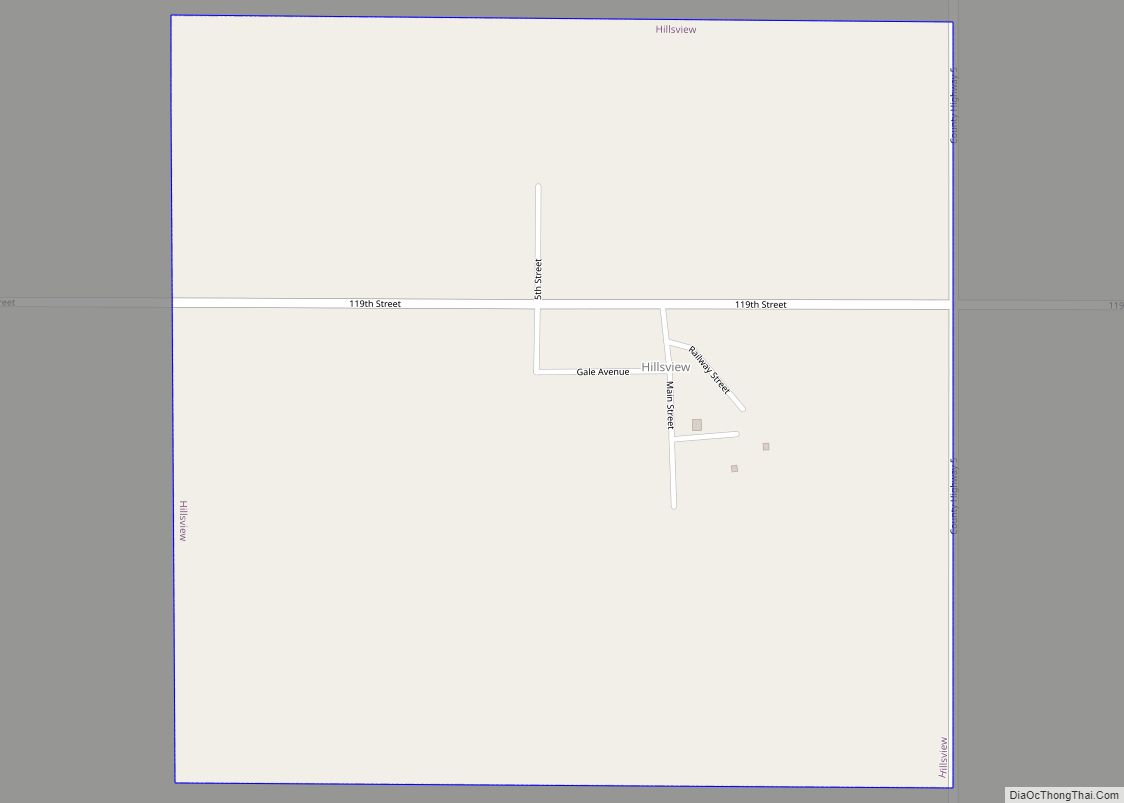 Map of Hillsview town