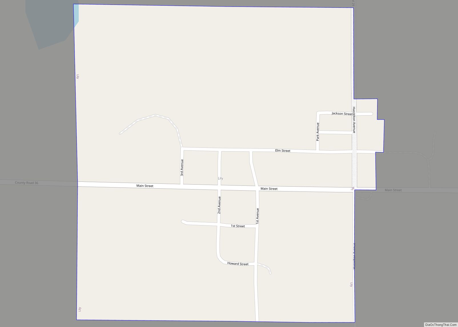 Map of Lily town