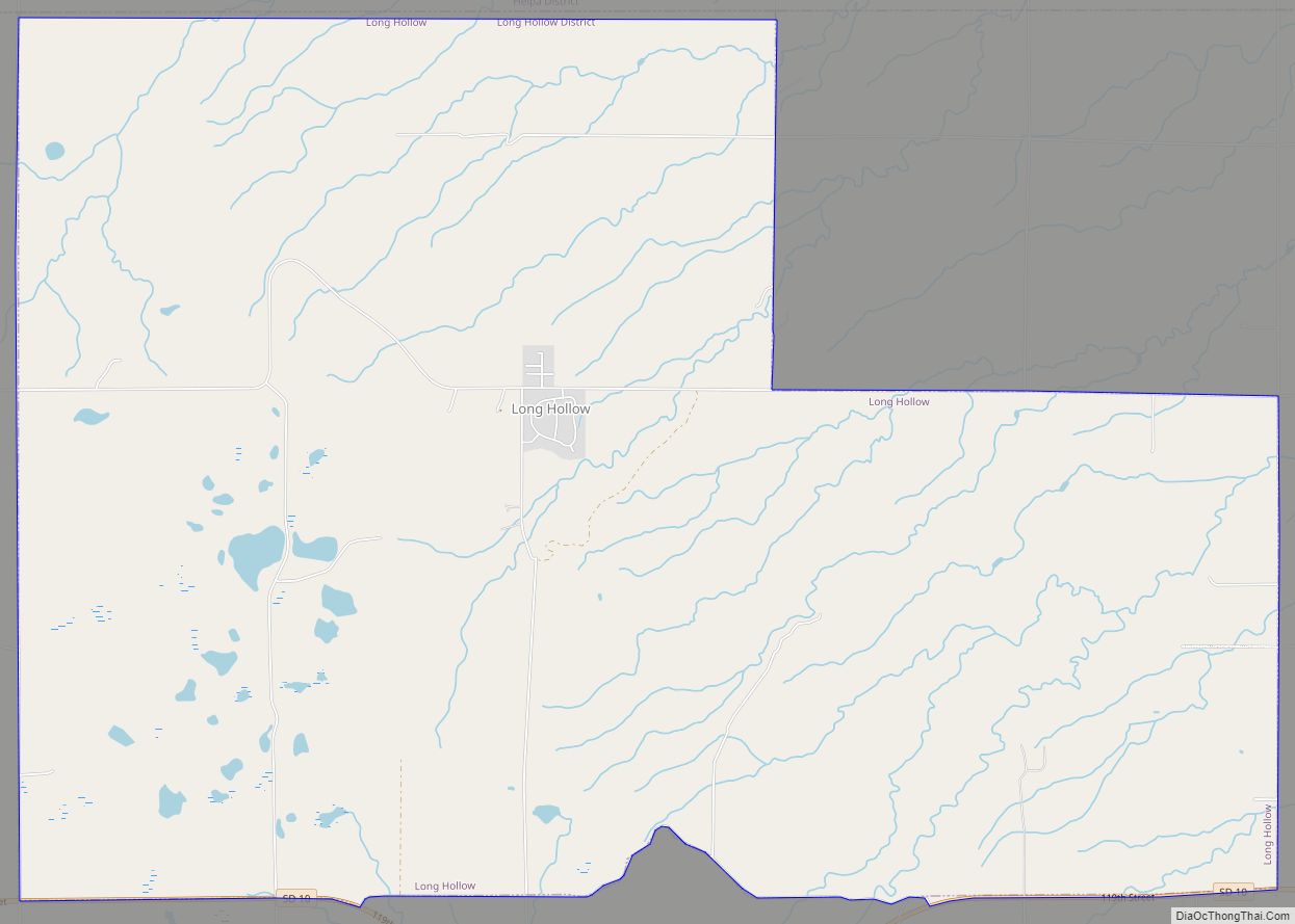 Map of Long Hollow CDP