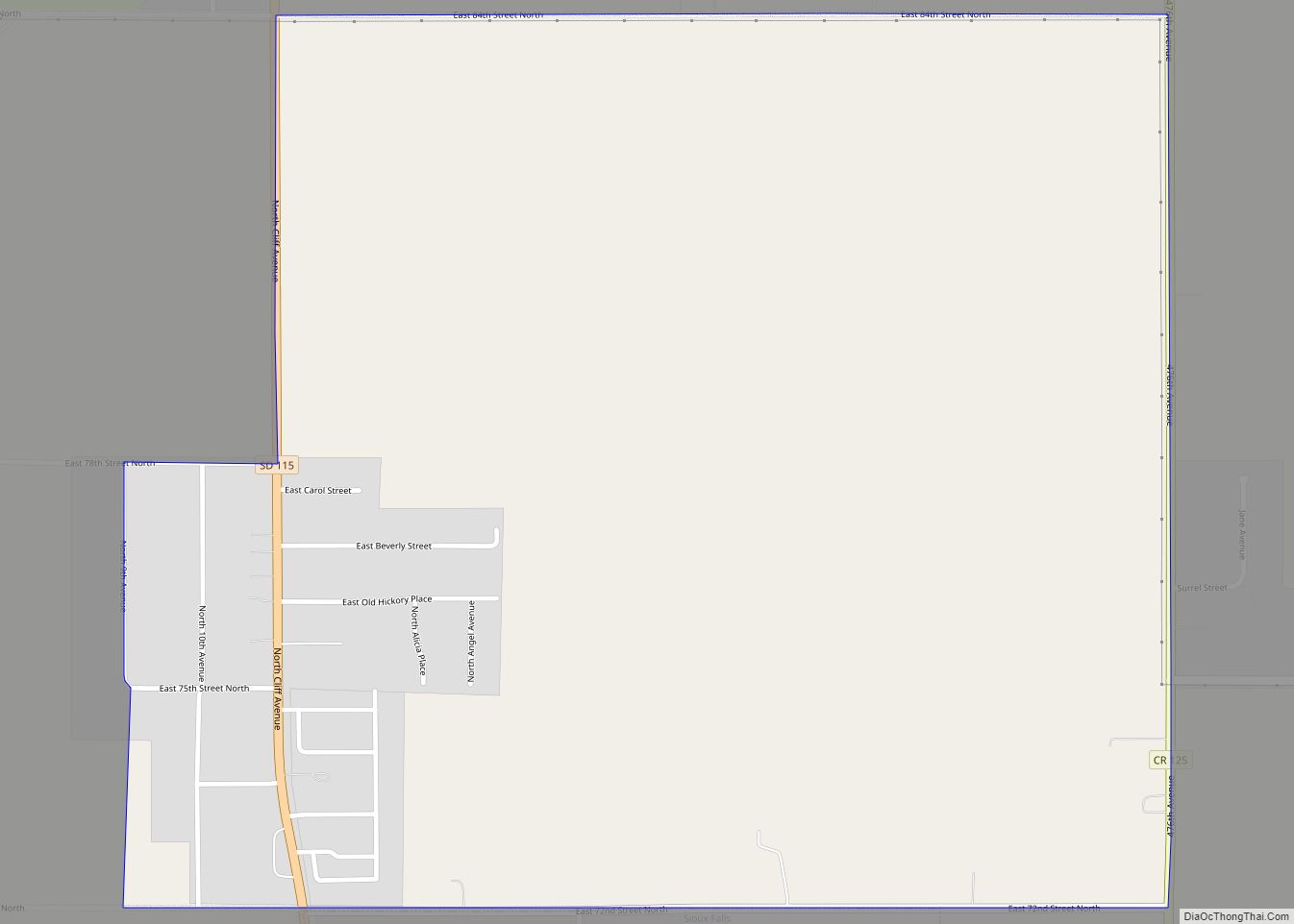 Map of Meadow View Addition CDP