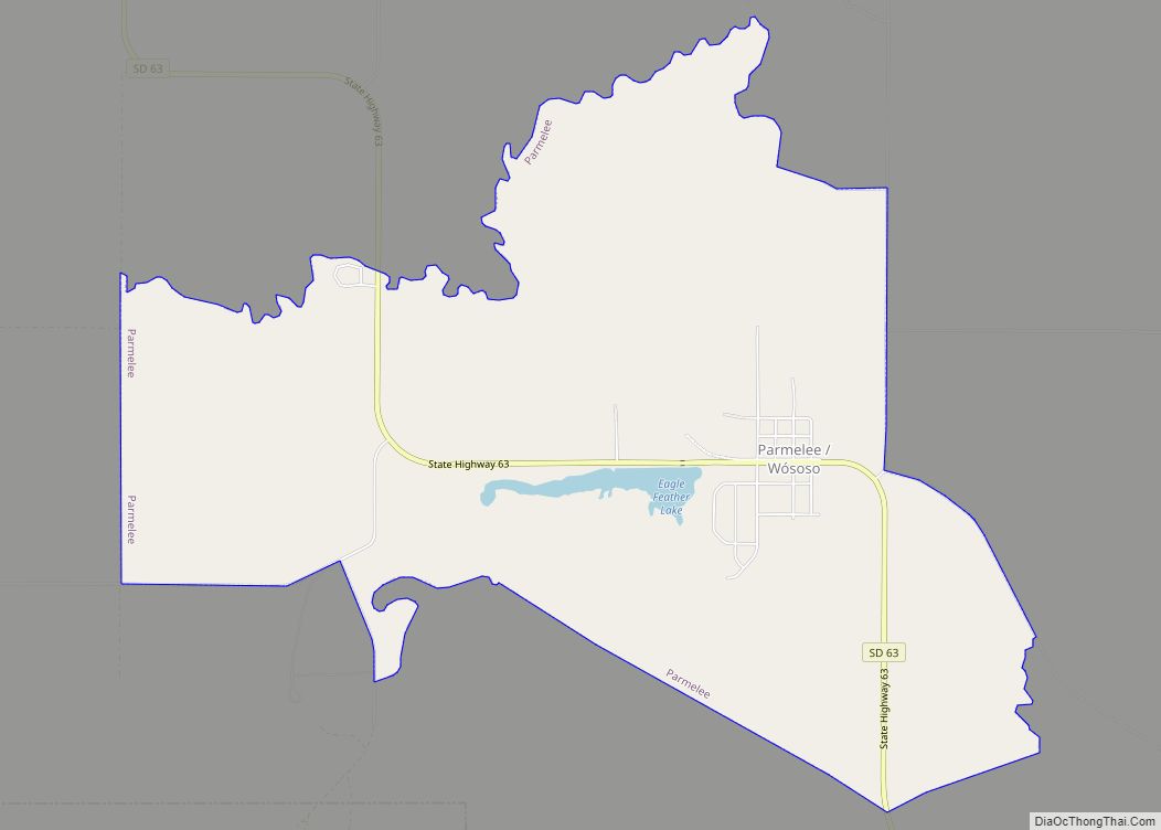 Map of Parmelee CDP