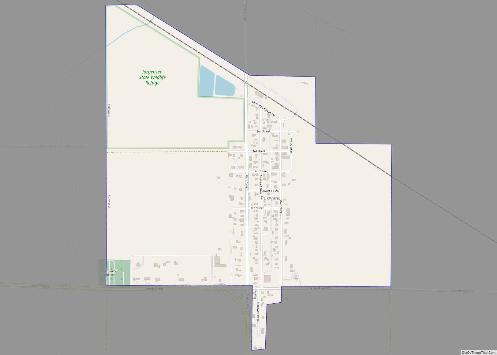 Map of Pukwana town