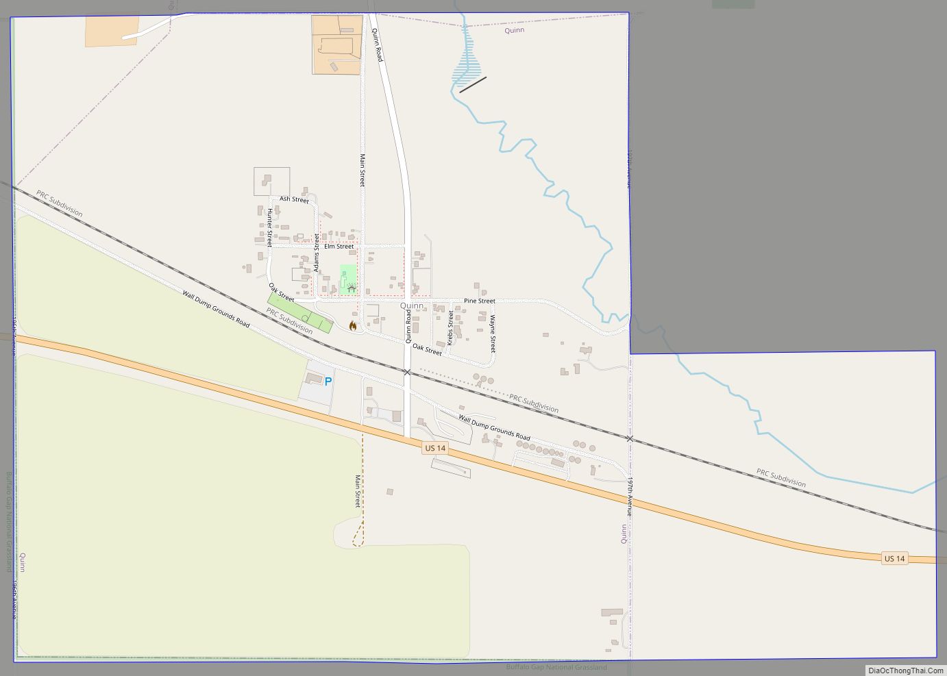 Map of Quinn town