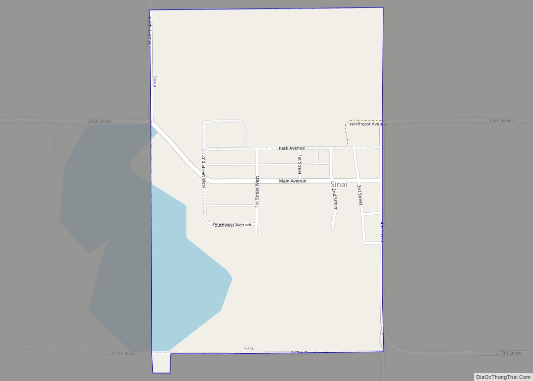 Map of Sinai town