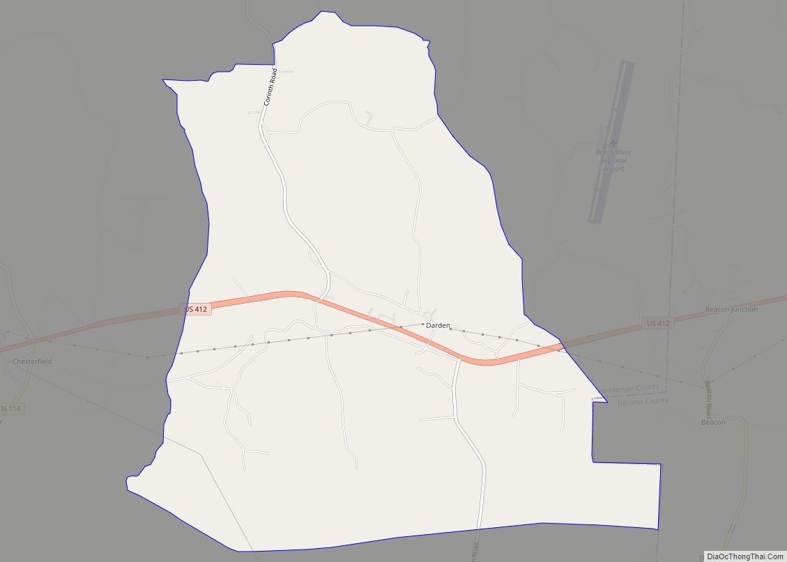 Map of Darden CDP
