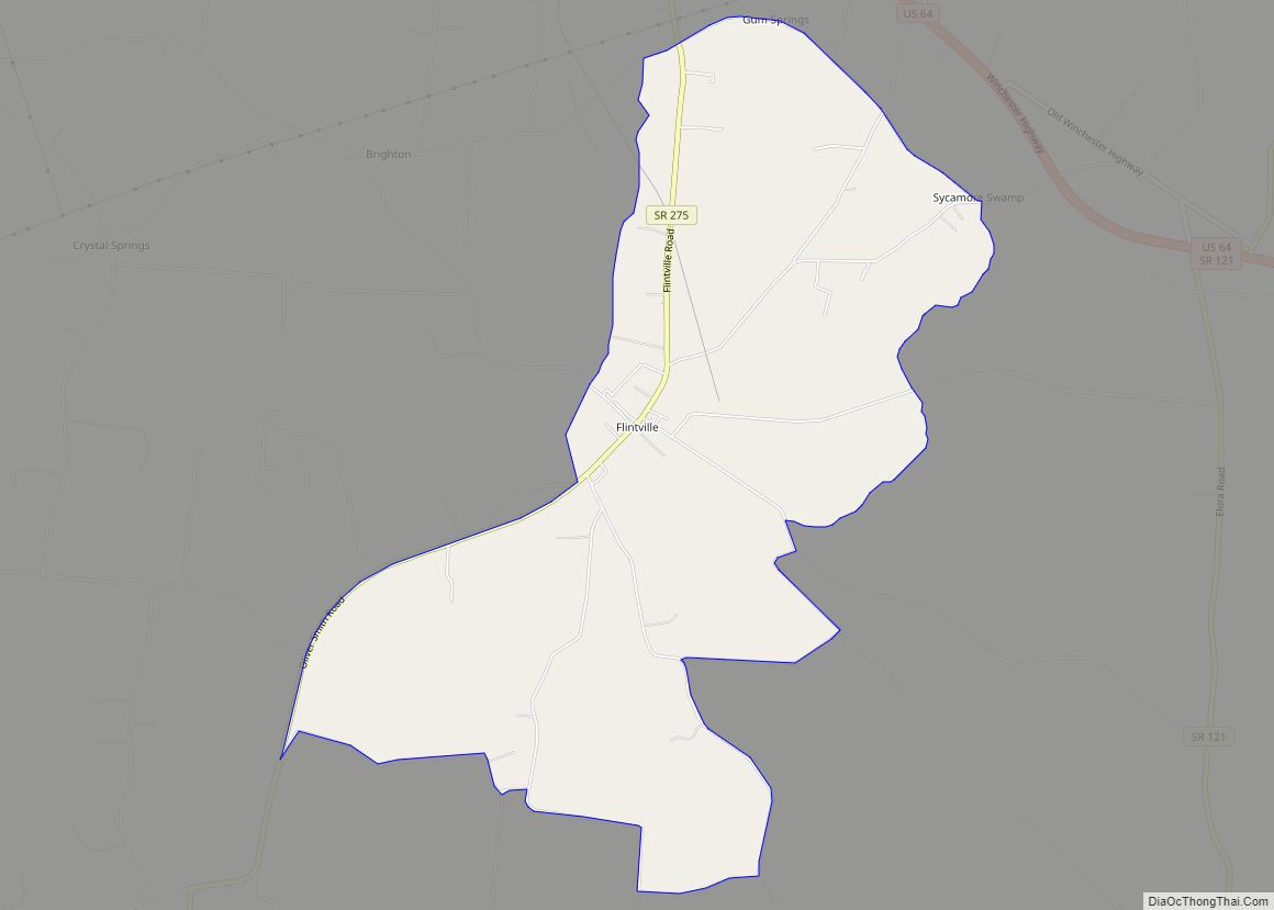 Map of Flintville CDP