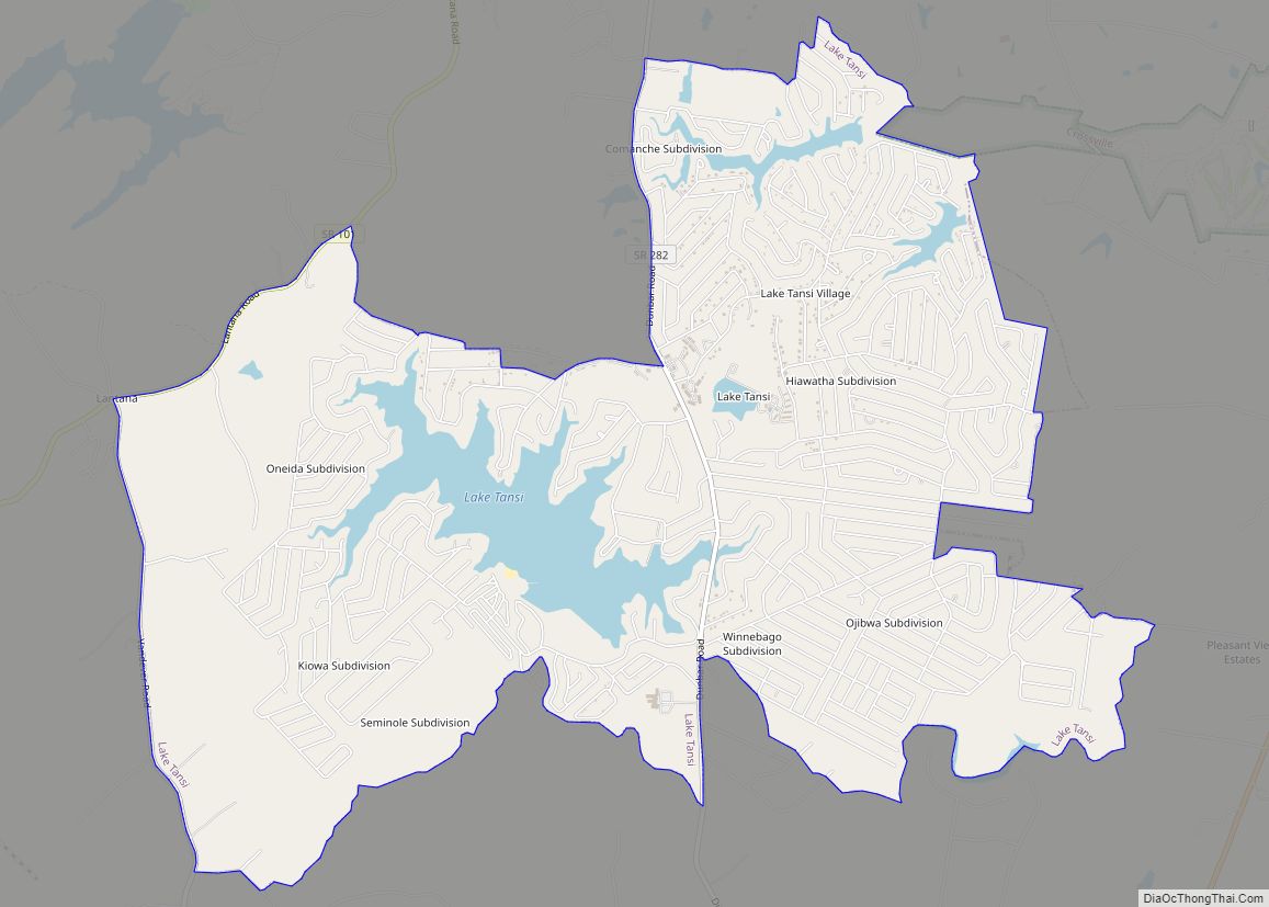 Map of Lake Tansi CDP