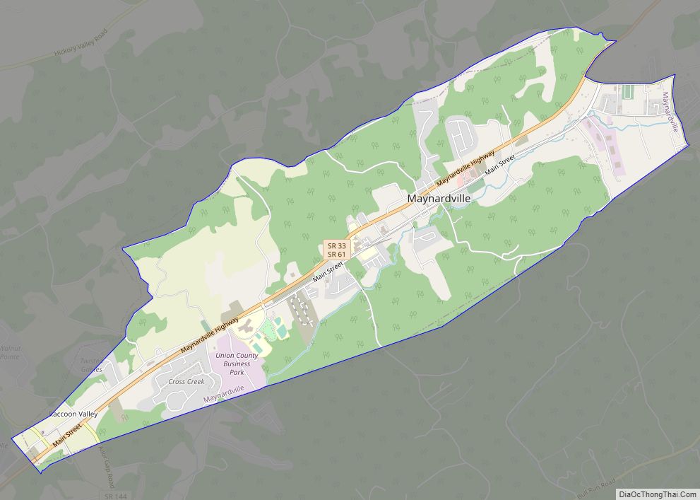 Map Of Maynardville City   Maynardville 