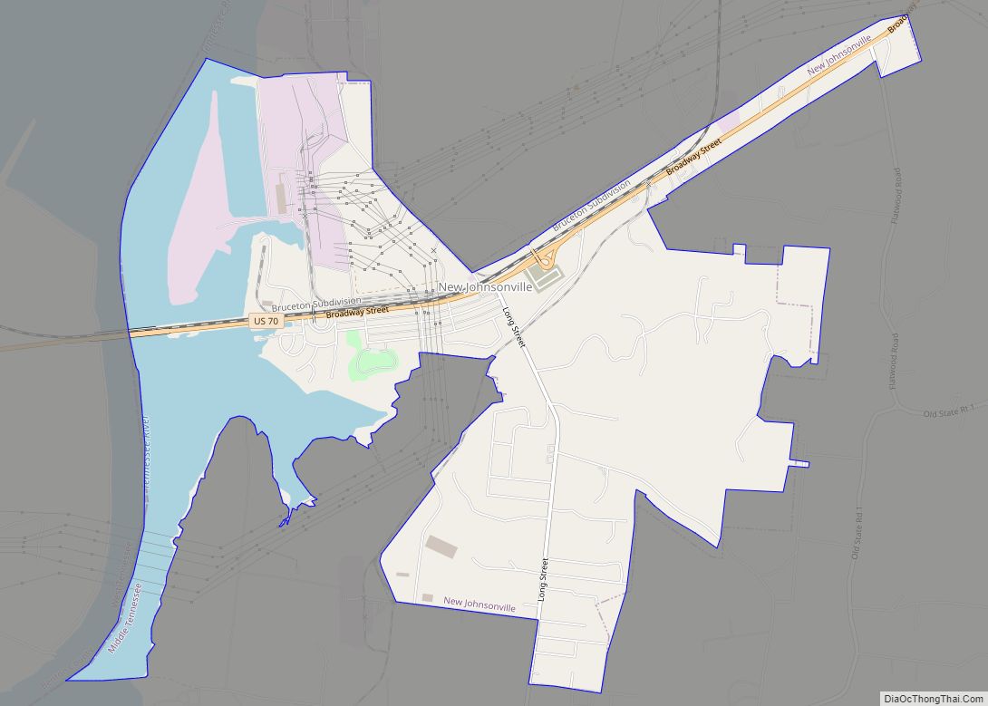 Map of New Johnsonville city