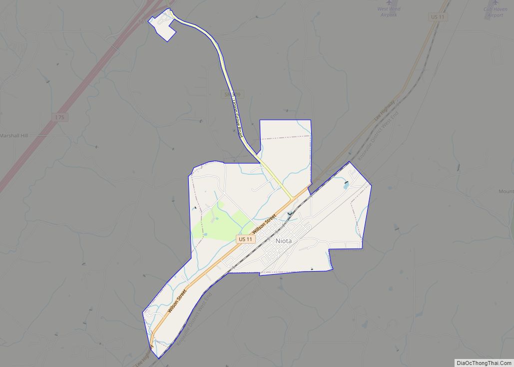 Map of Niota city