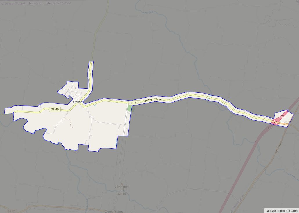 Map of Orlinda city