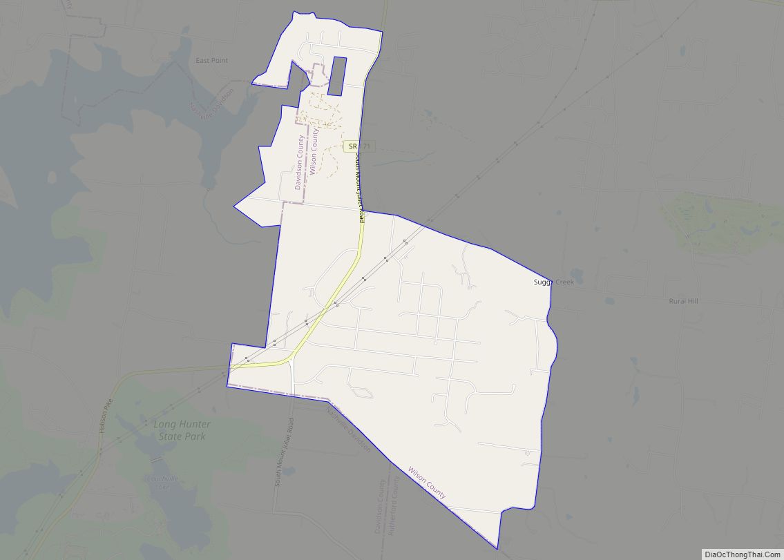 Map of Rural Hill CDP