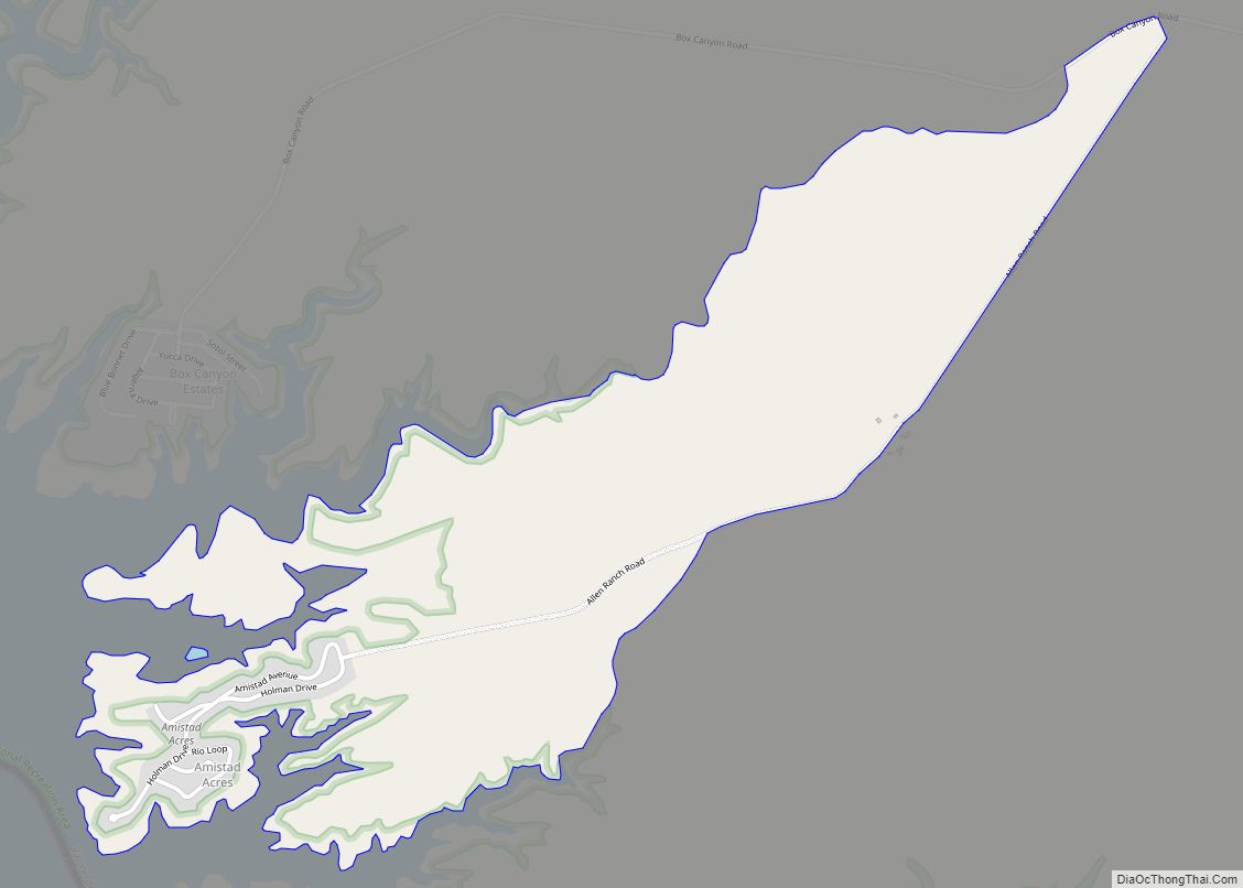 Map of Amistad CDP